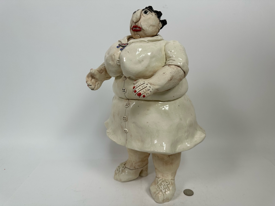 Cynthia Hipkiss Original Ceramic Sculpture 2002 10W X 7.5D X 17H [Photo 15]