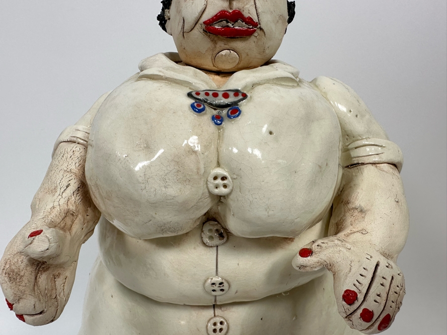 Cynthia Hipkiss Original Ceramic Sculpture 2002 10W X 7.5D X 17H [Photo 8]