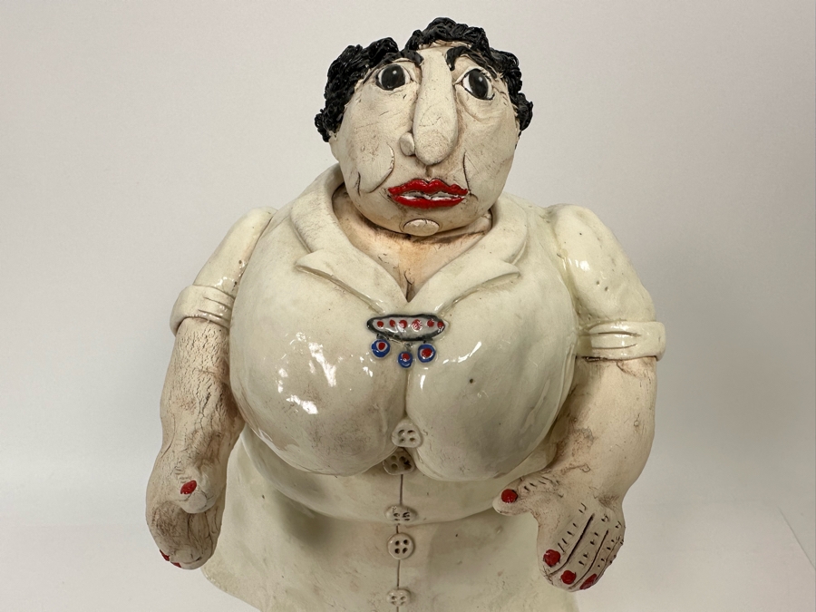 Cynthia Hipkiss Original Ceramic Sculpture 2002 10W X 7.5D X 17H [Photo 6]