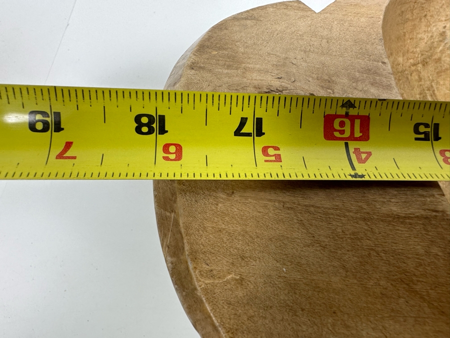 Antique Primitive Wooden Dough Bowl 18W X 12D X 4H [Photo 11]