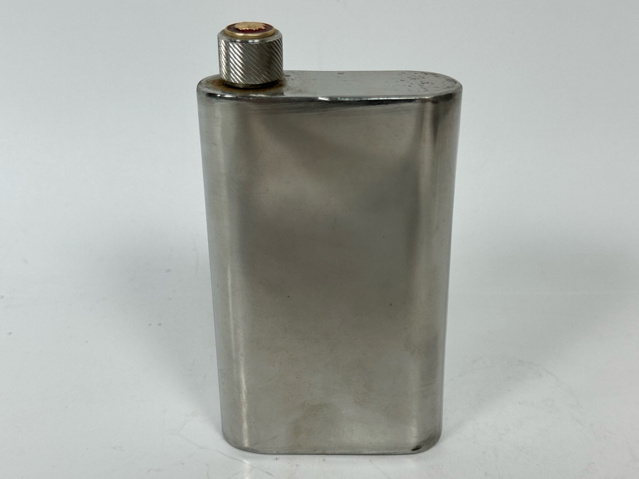 Vintage Russian USSR Metal Flask 3W X 5.5H [Photo 4]