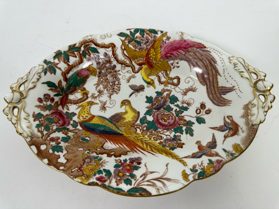 Royal Crown Derby Olde Avesbury Footed Oval Dish 10 X 7 X 1 3/4H [Photo 3]