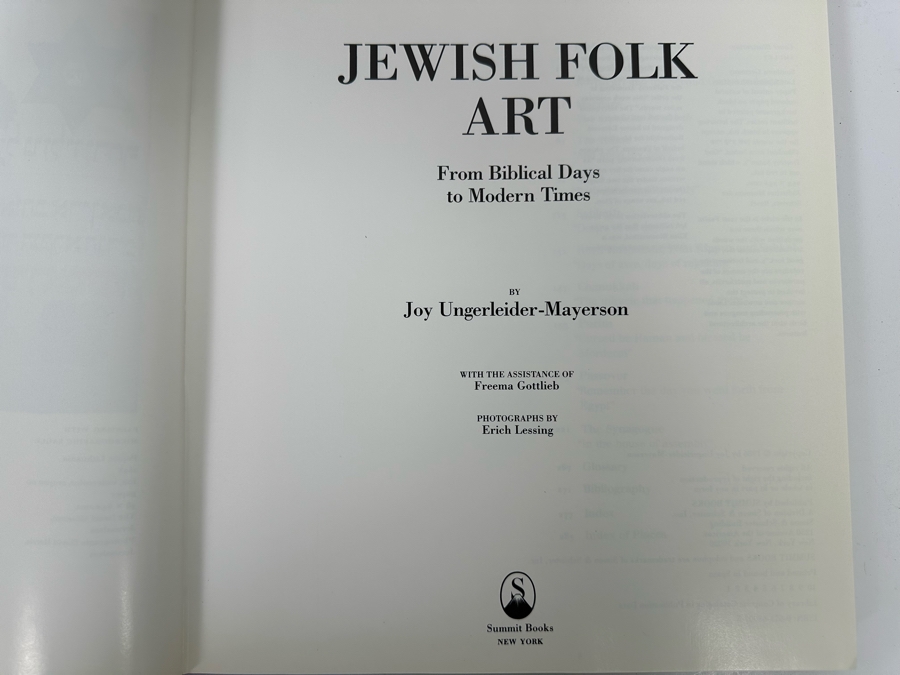 First Edition Book Jewish Folk Art From Biblical Days To Modern Times Retails $50 [Photo 5]
