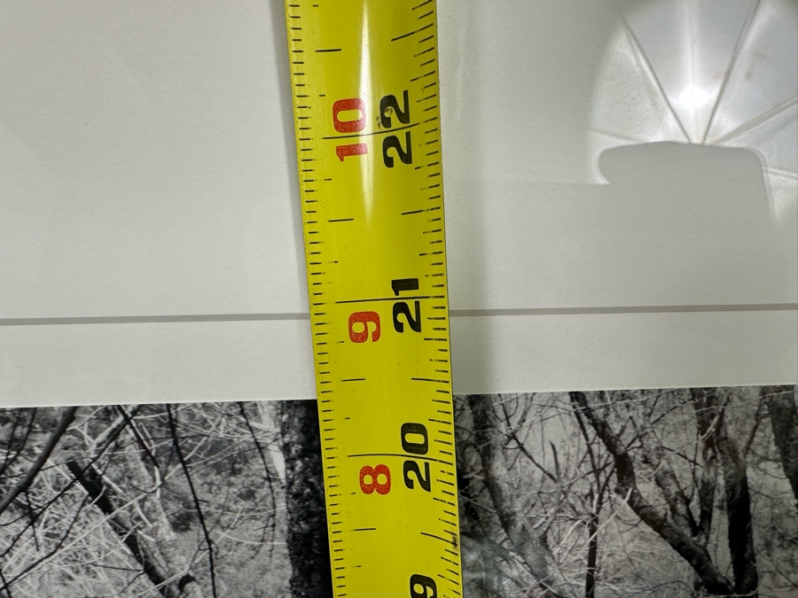 Richard D. Keesling Signed Photograph Of Yosemite National Park, CA Cascade Below Bridal Veil Falls (Dick Keesling Was Also Actress Betty White's Manager For Many Decades) 20 X 17 Framed 28 X 22 Glass Is Cracked In Corners Dated 1986 [Photo 15]