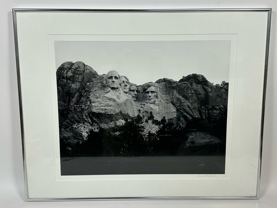 Richard D. Keesling Signed Photograph Of Mount Rushmore National Memorial (Dick Keesling Was Also Actress Betty White's Manager For Many Decades) 20 X 17 Framed 28 X 22 Estimate $1,000-$1,200 [Photo 2]