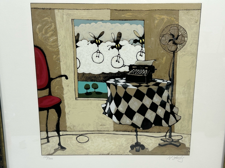 Matt Lively Signed Limited Edition Print 105 Of 300 16 X 16 Framed 29.5 X 29.5 [Photo 5]