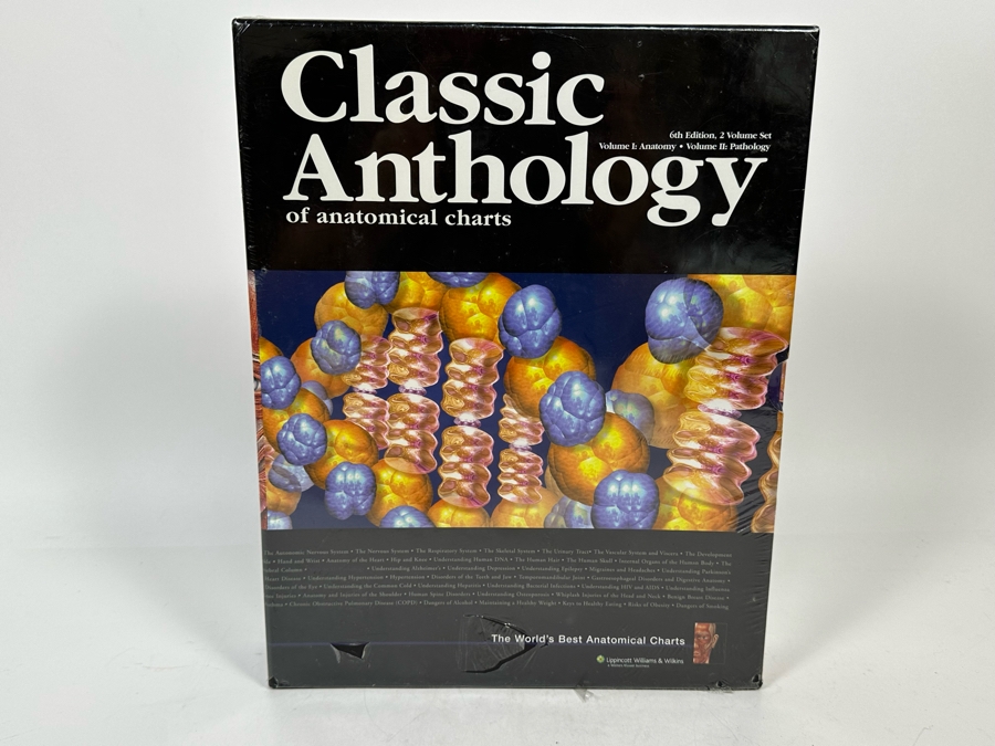Sealed Book Set Classic Anthology Of Anatomical Charts 6th Edition 2 Volume Set [Photo 3]
