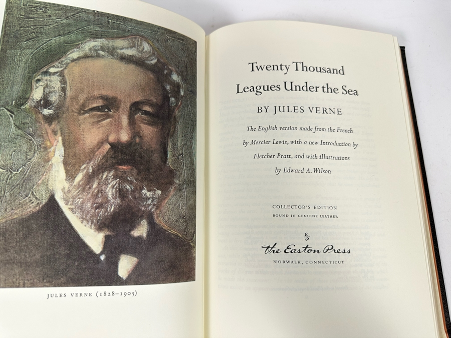 Easton Press Leather Bound Collector’s Edition Book Twenty Thousand Leagues Under The Sea By Jules Verne [Photo 4]