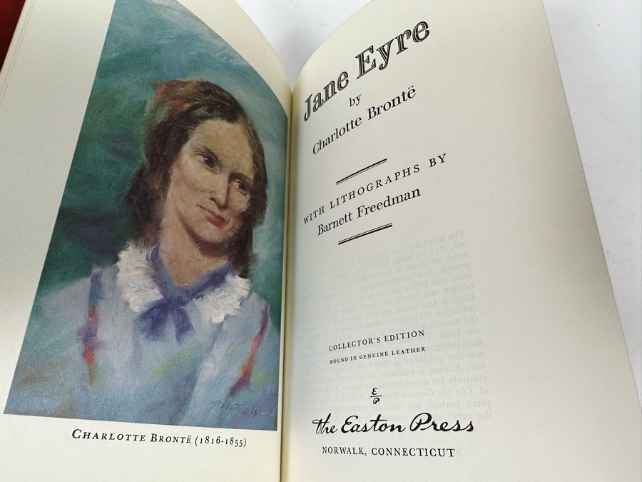 Easton Press Leather Bound Collector’s Edition Book Jane Eyre By Charlotte Bronte [Photo 3]