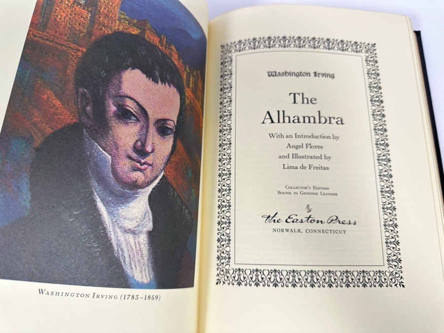 Easton Press Leather Bound Collector’s Edition Book The Alhambra By Washington Irving [Photo 3]