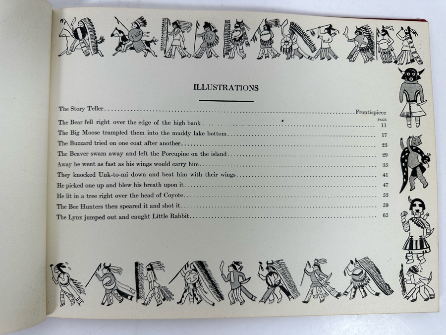 Indian Tales For Little Folks By W. S. Phillips With 11 Full Page Colored Plates 1928 Antique Book By The Platt & Munk Co [Photo 16]