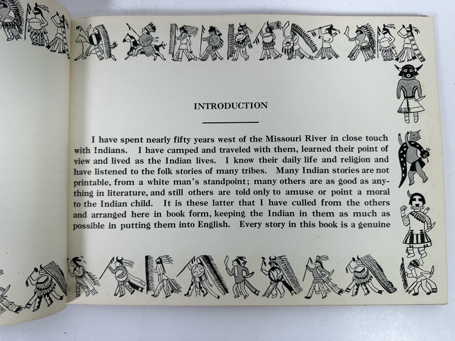Indian Tales For Little Folks By W. S. Phillips With 11 Full Page Colored Plates 1928 Antique Book By The Platt & Munk Co [Photo 9]