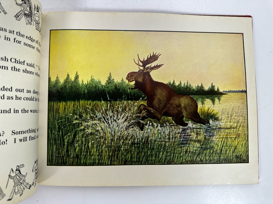 Indian Tales For Little Folks By W. S. Phillips With 11 Full Page Colored Plates 1928 Antique Book By The Platt & Munk Co [Photo 14]