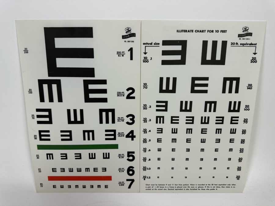 Pair Of Illiterate Eye Charts [Photo 2]