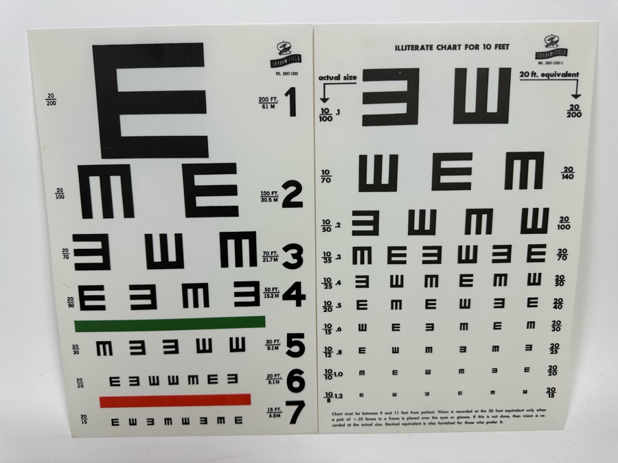 Pair Of Illiterate Eye Charts [Photo 3]