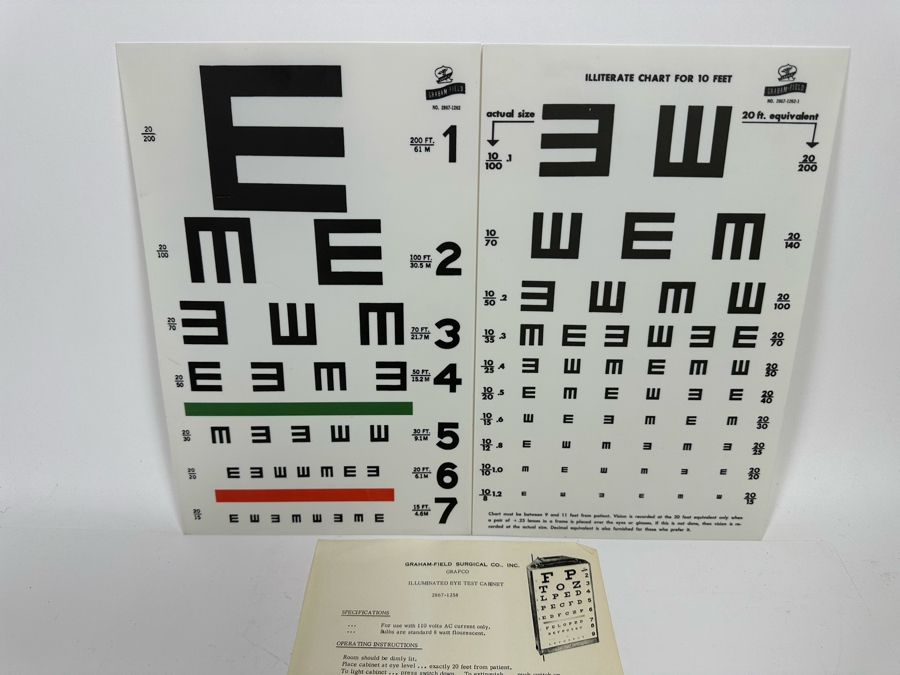 Pair Of Illiterate Eye Charts [Photo 4]