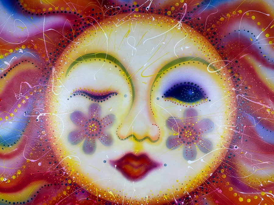 Carolyn Guerra Original Painting On Canvas Titled “Red headed Sun Goddess” 2004 48 X 60 [Photo 5]