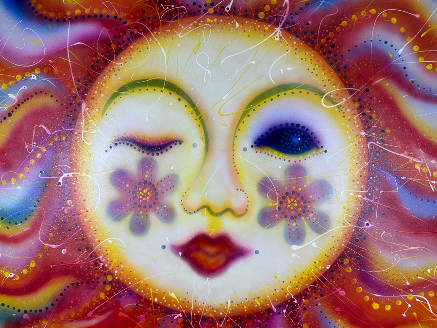 Carolyn Guerra Original Painting On Canvas Titled “Red headed Sun Goddess” 2004 48 X 60 [Photo 4]