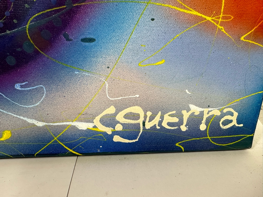 Carolyn Guerra Original Painting On Canvas Titled “Red headed Sun Goddess” 2004 48 X 60 [Photo 12]