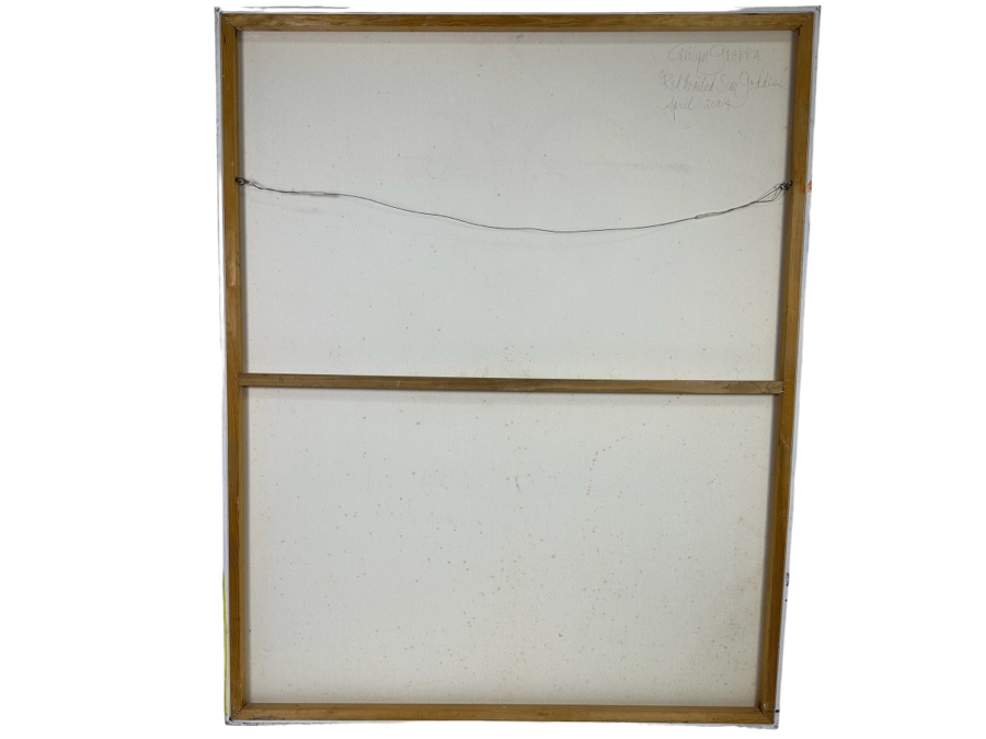 Carolyn Guerra Original Painting On Canvas Titled “Red headed Sun Goddess” 2004 48 X 60 [Photo 3]