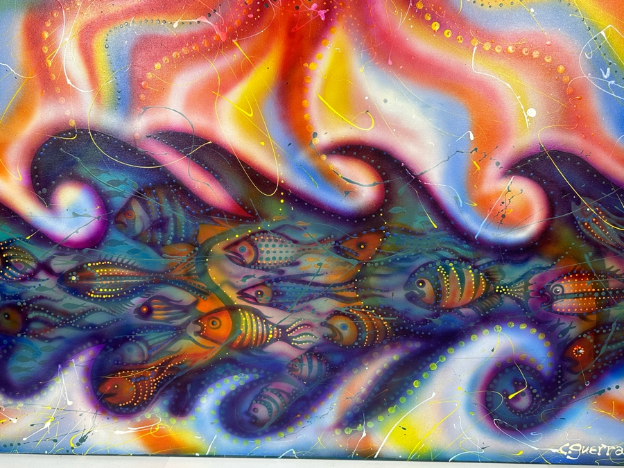 Carolyn Guerra Original Painting On Canvas Titled “Red headed Sun Goddess” 2004 48 X 60 [Photo 10]