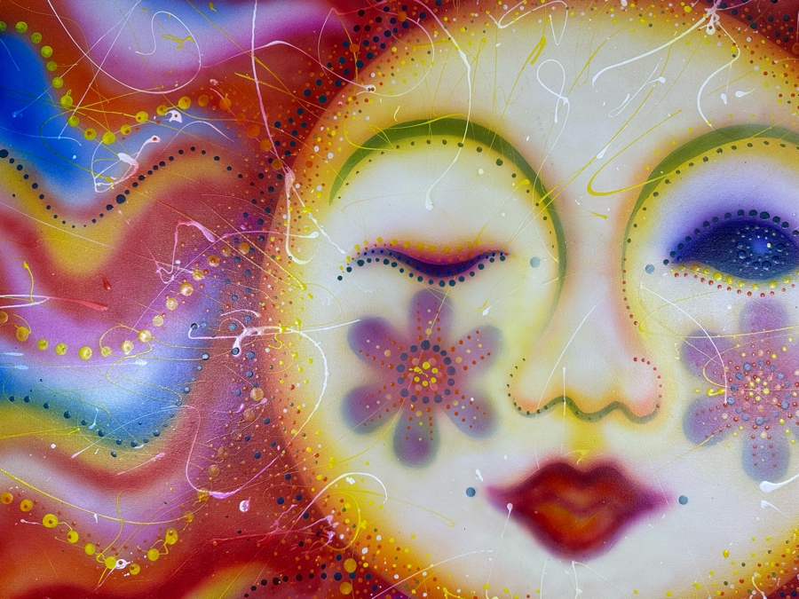 Carolyn Guerra Original Painting On Canvas Titled “Red headed Sun Goddess” 2004 48 X 60 [Photo 9]