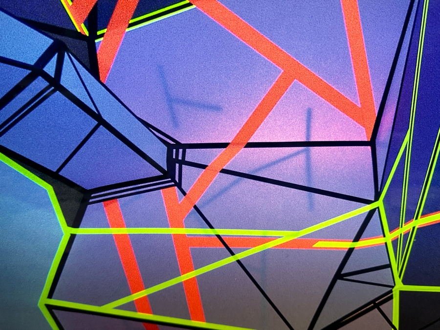 Stephen Hendee (b. 1968, California) Rare Limited Edition Artist Proof 2 Of 3 Lightbox Edition #1 1999 Titled Temporal Vein #1 1998 30 3/8 X 40 3/8 X 5 Signed On Back From Mark Moore Gallery In Santa Monica [Photo 7]