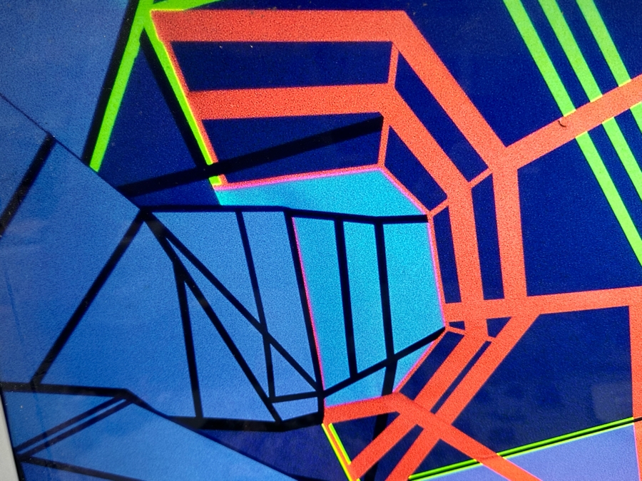 Stephen Hendee (b. 1968, California) Rare Limited Edition Artist Proof 2 Of 3 Lightbox Edition #1 1999 Titled Temporal Vein #1 1998 30 3/8 X 40 3/8 X 5 Signed On Back From Mark Moore Gallery In Santa Monica [Photo 6]