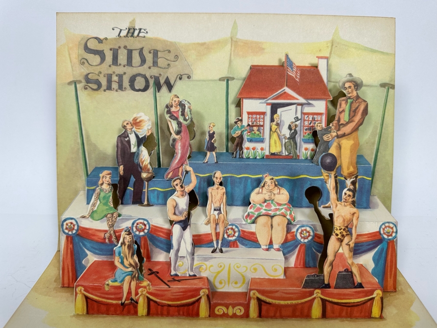 Vintage 1944 The Jolly Jump-Ups See The Circus Jingling Bros. The Greatest Show Pop-Up Book Published By McLoughlin Bros. Inc Good Condition [Photo 10]