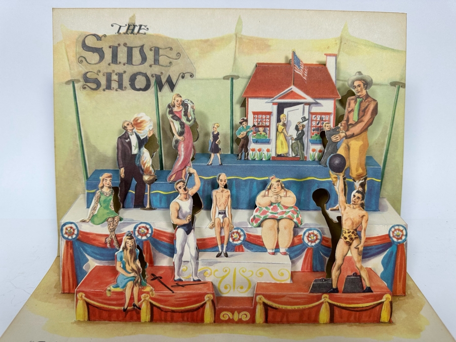 Vintage 1944 The Jolly Jump-Ups See The Circus Jingling Bros. The Greatest Show Pop-Up Book Published By McLoughlin Bros. Inc Good Condition [Photo 11]