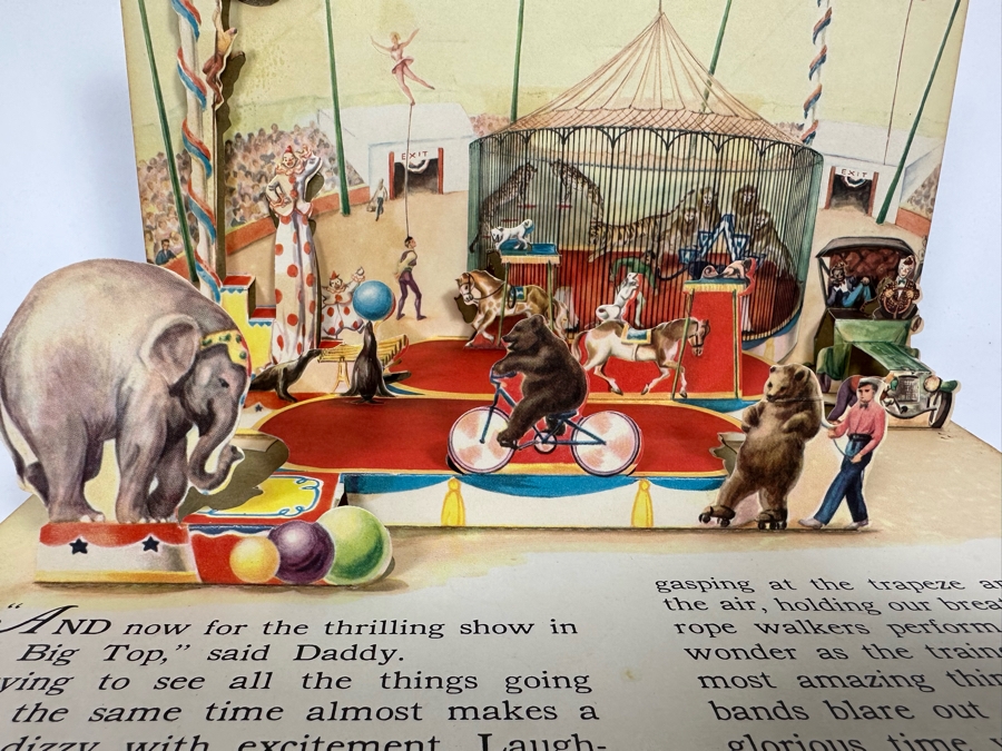 Vintage 1944 The Jolly Jump-Ups See The Circus Jingling Bros. The Greatest Show Pop-Up Book Published By McLoughlin Bros. Inc Good Condition [Photo 14]