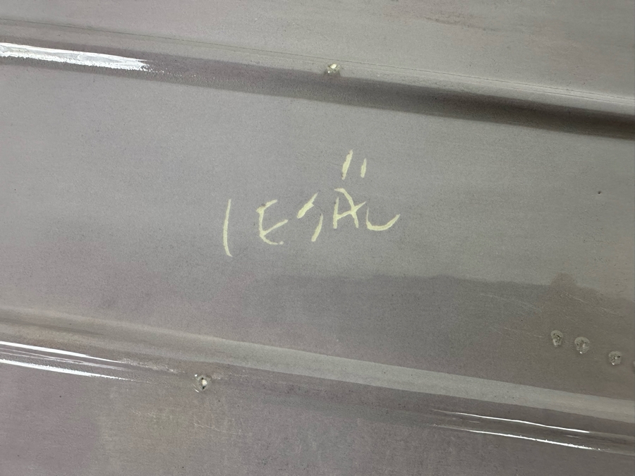 Hand Painted Lesal Studio Pottery Oven Pan 18.5W X 11D X 2.5H [Photo 7]