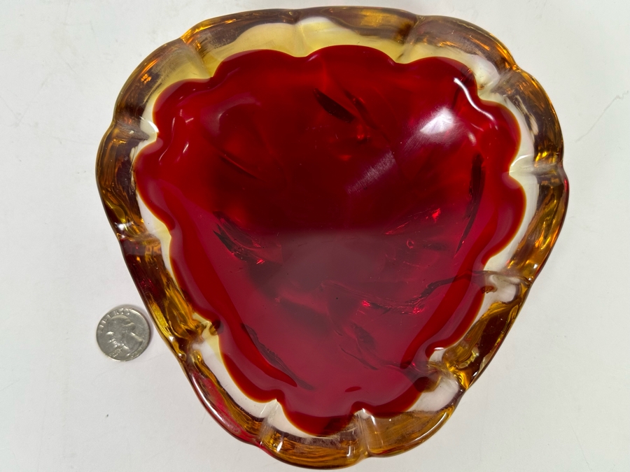 Murano Glass Tray 7W X 7D X 2H [Photo 5]