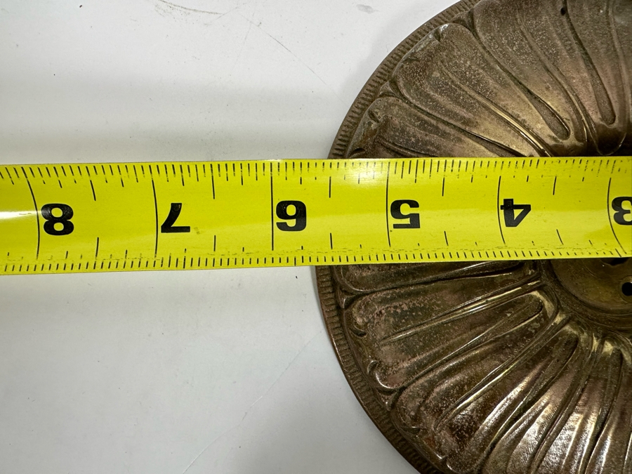 Pair Of Large Vintage Brass Door Handle Hardware Made In Spain Lg Handles 4.5W X 4H Sm Handles 3W X 2.5H [Photo 12]