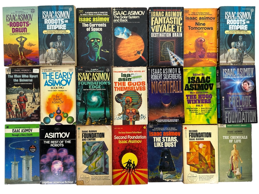 Vintage Paperback Science Fiction Novels From Isaac Asimov [Photo 1]