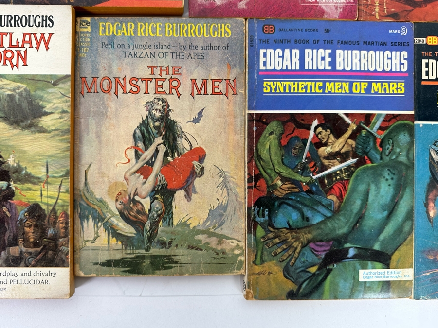 Vintage Paperback Science Fiction / Tarzan Novels From Edgar Rice Burroughs [Photo 12]