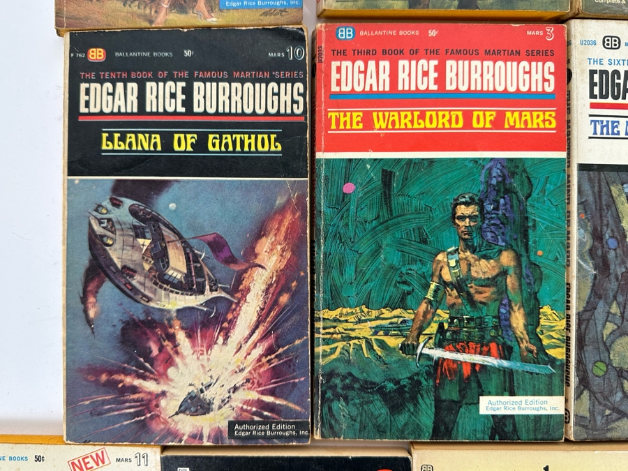 Vintage Paperback Science Fiction / Tarzan Novels From Edgar Rice Burroughs [Photo 9]