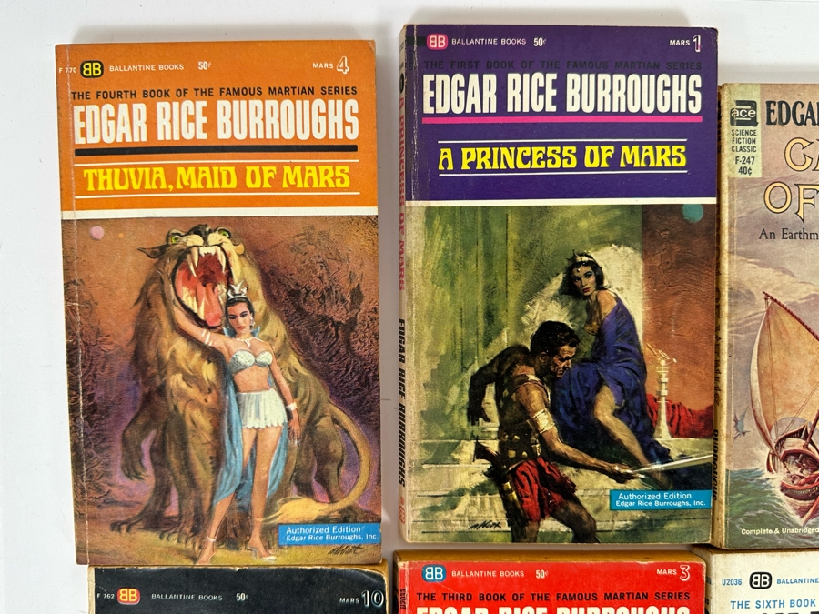 Vintage Paperback Science Fiction / Tarzan Novels From Edgar Rice Burroughs [Photo 4]