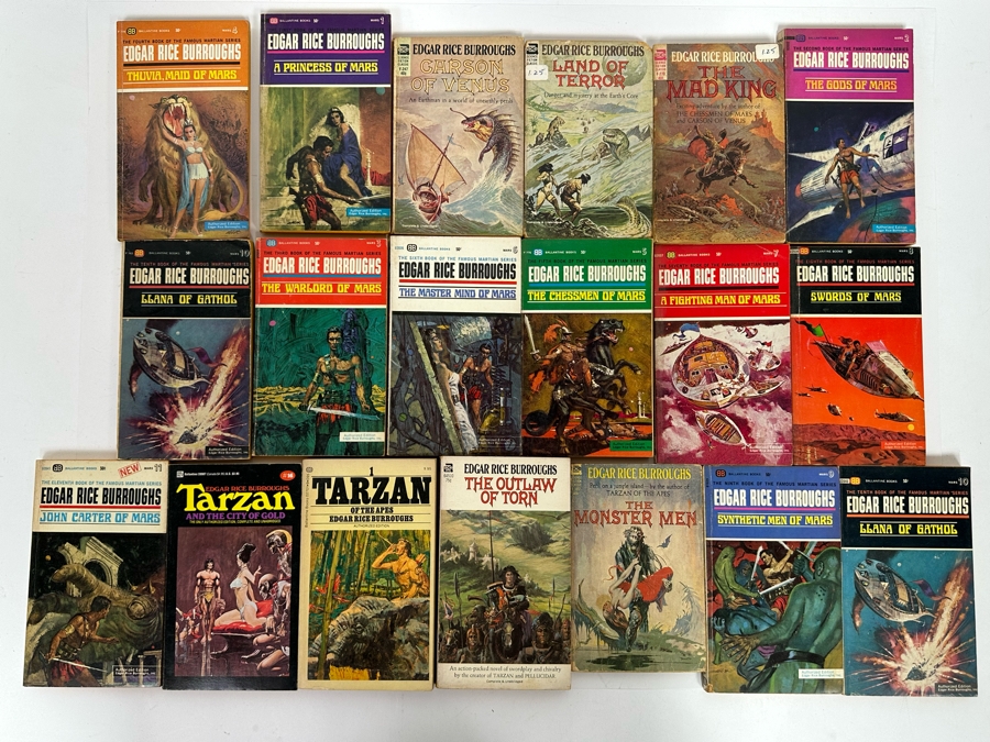 Vintage Paperback Science Fiction / Tarzan Novels From Edgar Rice Burroughs