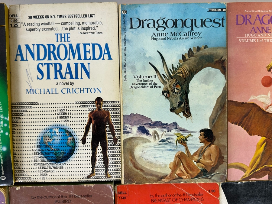 Vintage Paperback Science Fiction Novels From Michael Crichton, Anne McCaffrey, Kurt Vonnegut, Jr., Robert Silverberg & Frank Herbert [Photo 5]