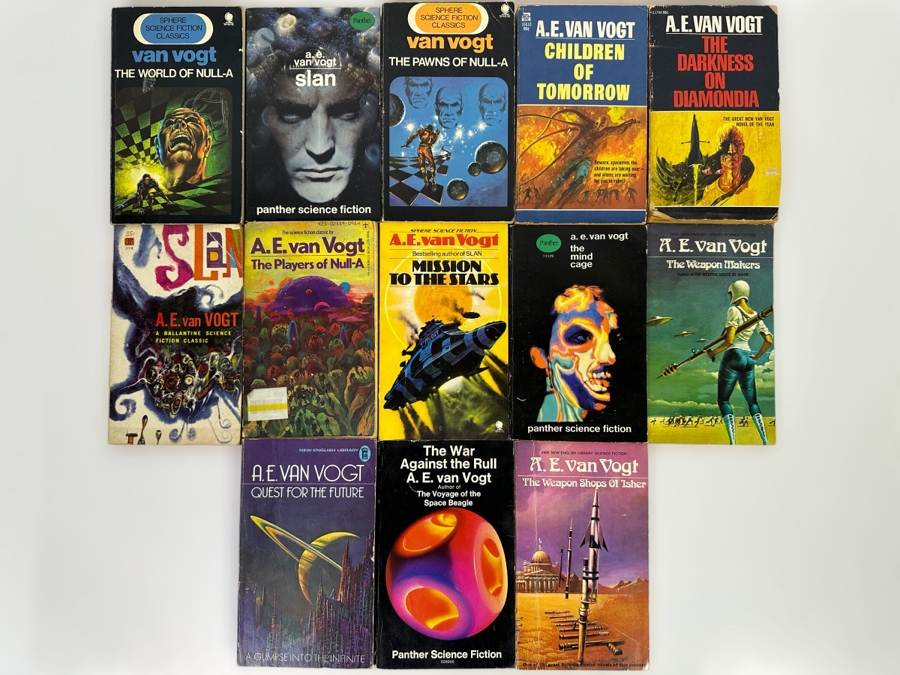 Vintage Paperback Science Fiction Novels From A. E. Van Vogt