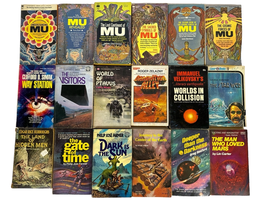 Vintage Paperback Science Fiction Novels