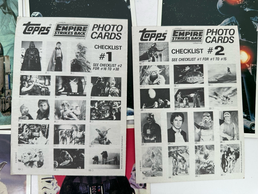 Vintage 1980 Topps Star Wars The Empire Strikes Back Photo Cards 5 X 7 [Photo 12]