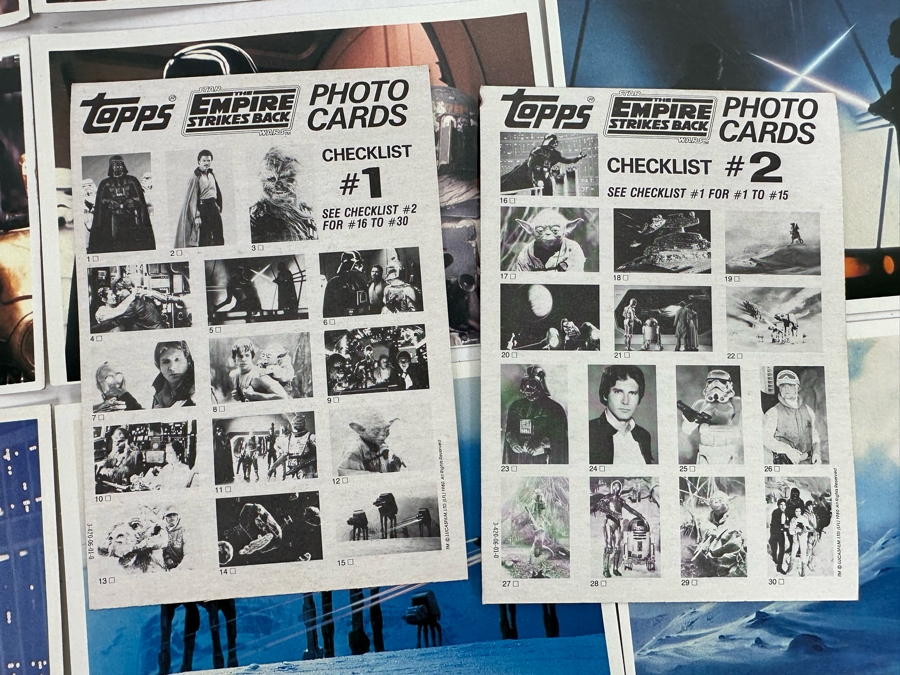Vintage 1980 Topps Star Wars The Empire Strikes Back Photo Cards 5 X 7 [Photo 16]