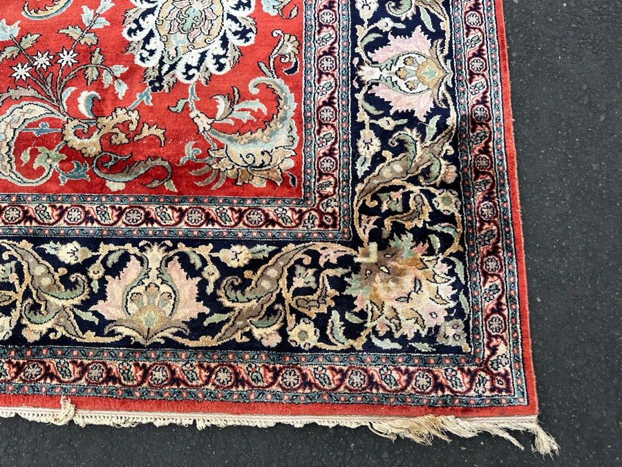 Fine Hand Woven Silk Blend Persian Area Rug 11' X 8' [Photo 7]