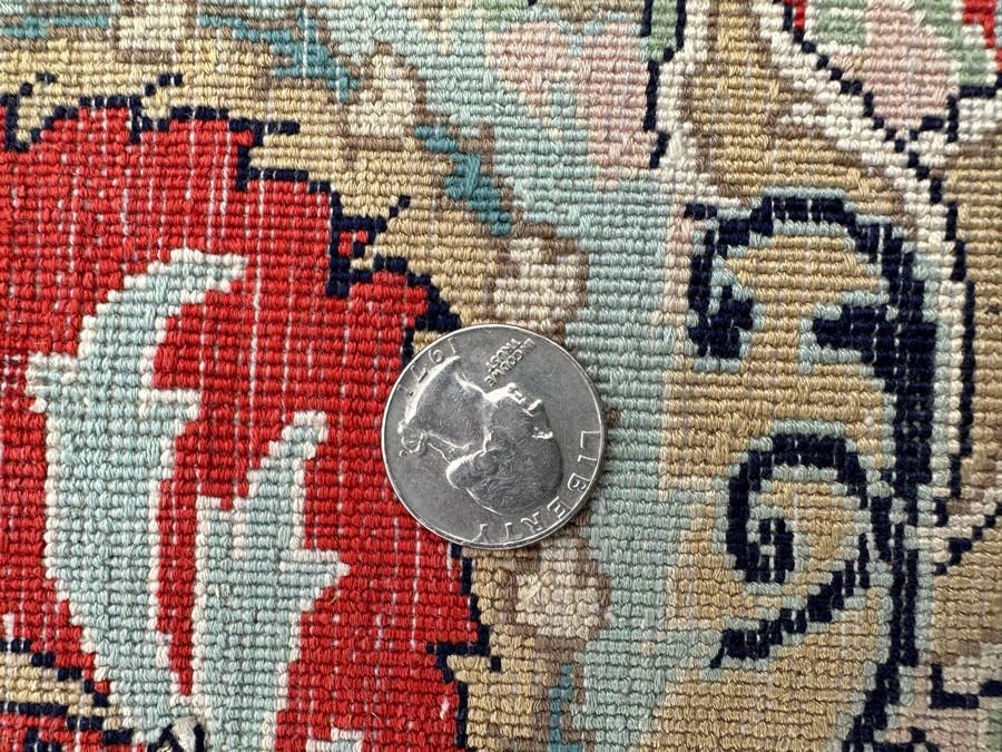 Fine Hand Woven Silk Blend Persian Area Rug 11' X 8' [Photo 18]