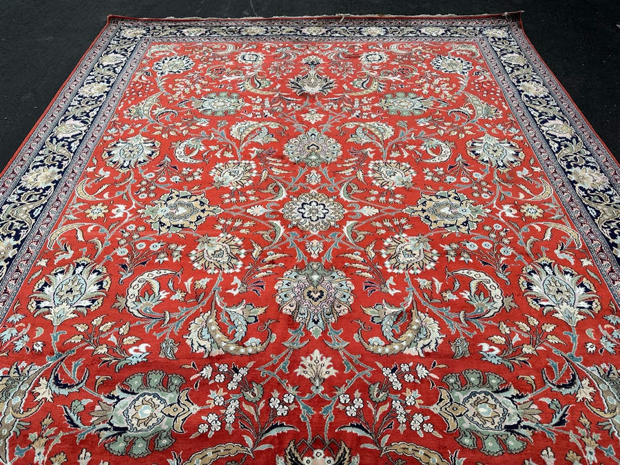 Fine Hand Woven Silk Blend Persian Area Rug 11' X 8' [Photo 6]