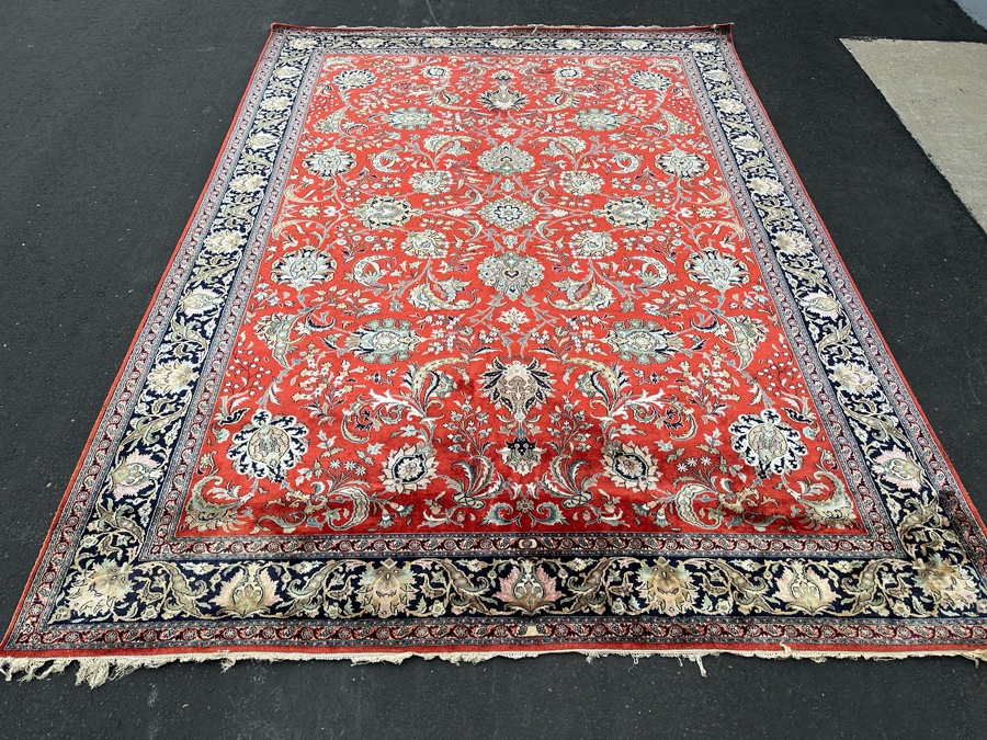 Fine Hand Woven Silk Blend Persian Area Rug 11' X 8' [Photo 2]
