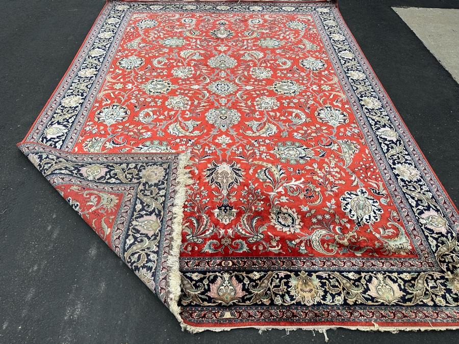 Fine Hand Woven Silk Blend Persian Area Rug 11' X 8' [Photo 14]