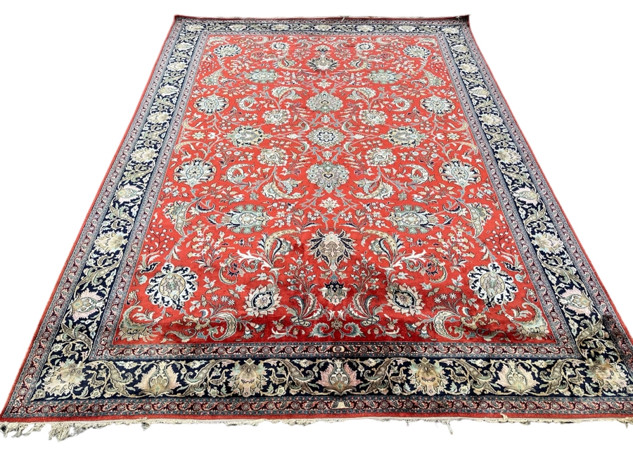 Fine Hand Woven Silk Blend Persian Area Rug 11' X 8'
